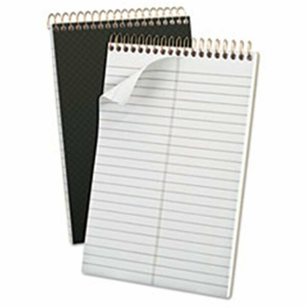 Tops Products Gold Fibre Spiral Steno 6 x 9 Book- Gregg- Grey Cover - 100 Sheets 20808